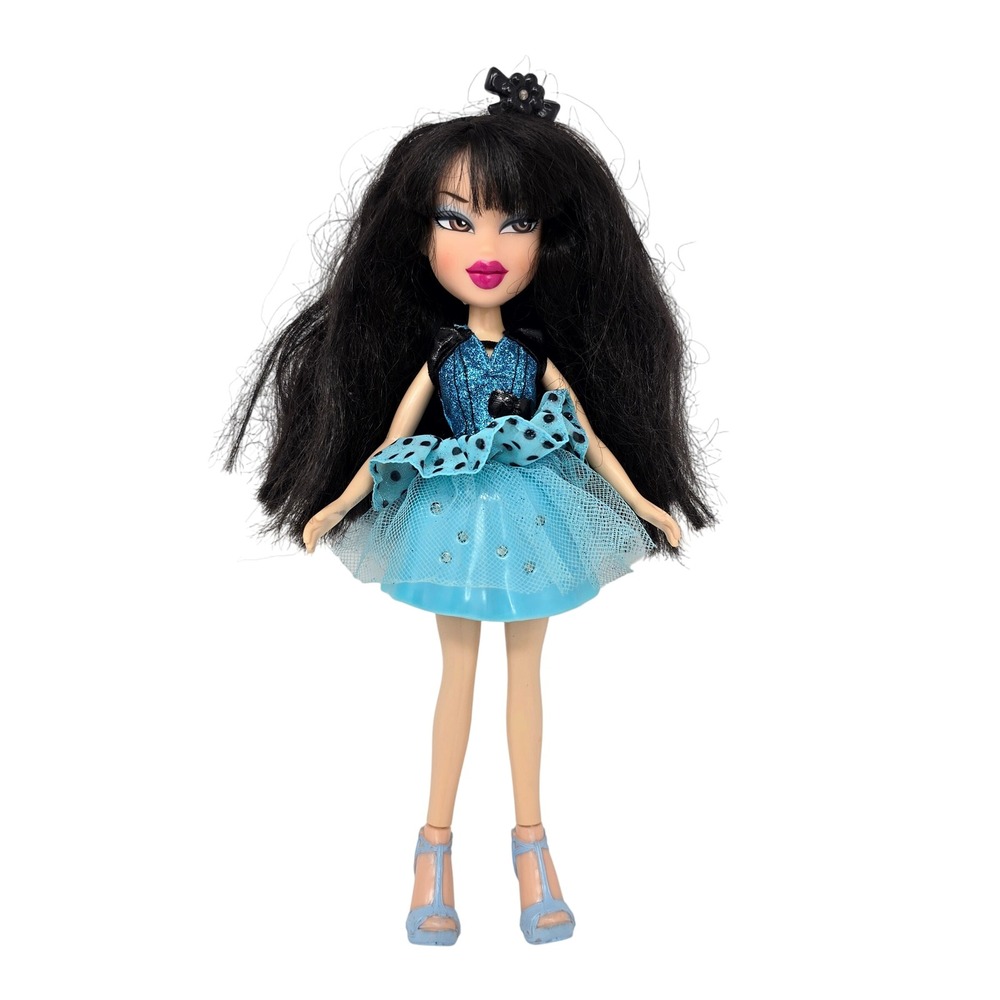 Bratz Doll Jade Funk 'n' Glow Dress Polka Dot Black Hair MGA READ UNTESTED